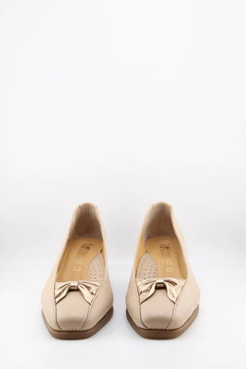 DFC Relax Wedge Heel Leather Slip-On Shoes